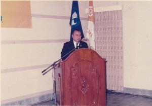 Prof. Dr. H. Koesnadi Hardjasoemantri, SH., ML., dalam sebuah acara di PKKH. (Foto: Dok. PKKH)