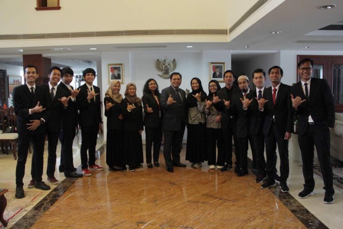 Begini Wejangan Dubes Djauhari kepada Mahasiswa Indonesia Lulusan Beijing.(Foto: Dok. KBRI Beijing)