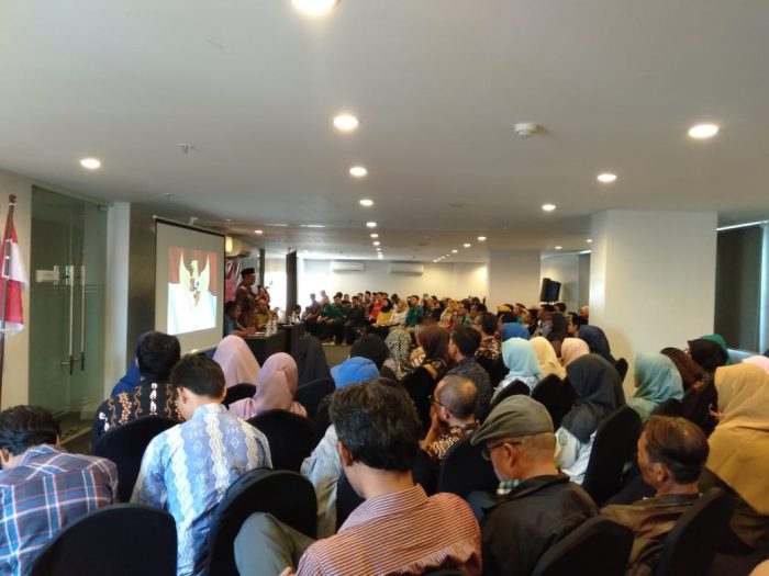 Seminar Sosialisasi 4 Pilar Kebangsaan bertajuk Generasi X/Y Merajut Kebangsaan. Foto: PP PKBTS