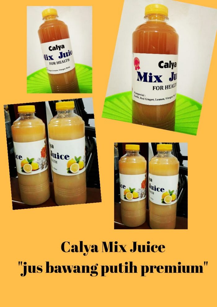 Dosen Kimia FMIPA UGM, Ani Setyopratiwi, M.Si, memiliki produk Calya Mix Juice yang diklaim punya berbagai manfaat. Foto: Ist