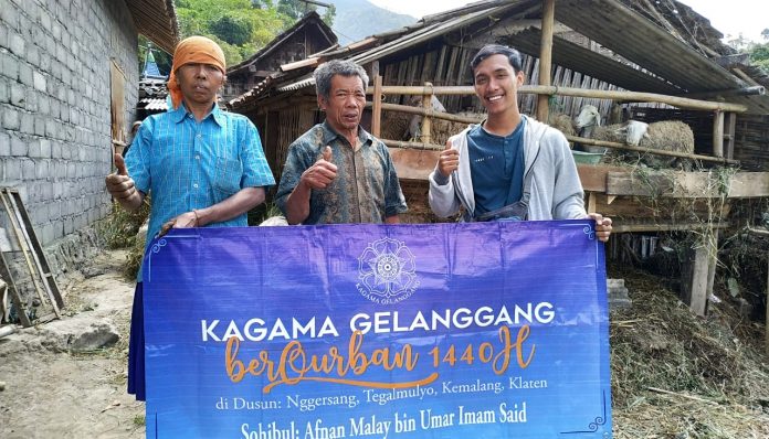 KAGAMA Gelanggang membuka donasi untuk penyaluran hewan kurban untuk masyarakat di lereng Gunung Merapi. Foto: KAGAMA Gelanggang
