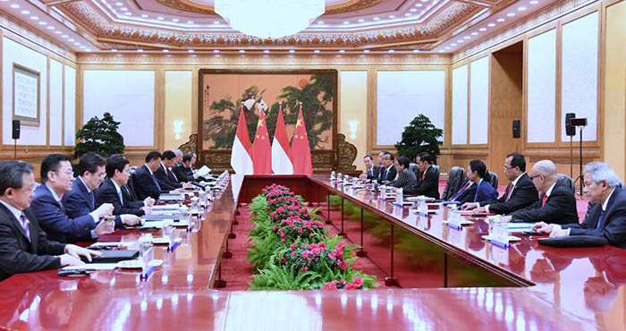 Pertemuan delegasi Indonesia dengan RRT guna membahas berbagai proyek kerjasama antarkedua negara di Beijing.