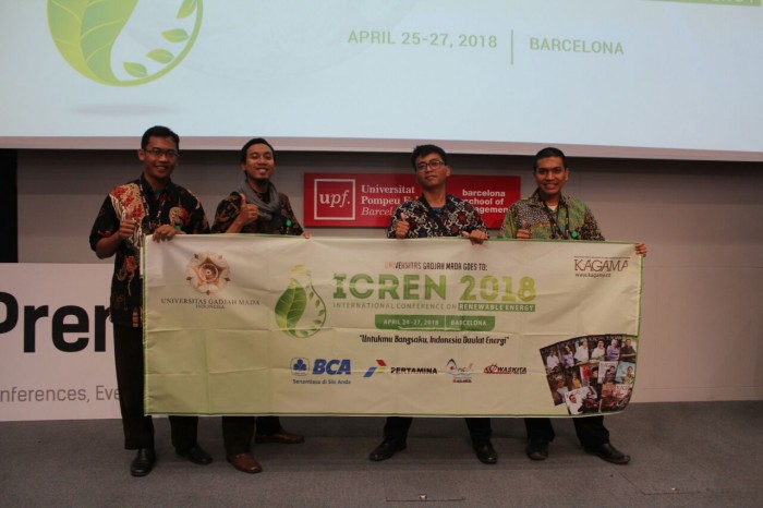 Mahasiswa UGM Ikuti Kompetisi Internasional Energi di Barcelona. (Foto: Dok. Edunews)