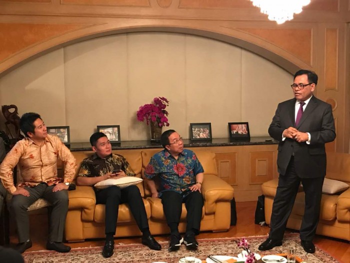 Dubes Djauhari Promosikan Tiga Misi Kerja Sama Ekonomi Indonesia-Tiongkok.(Foto: Dok. KBRI Beijing)