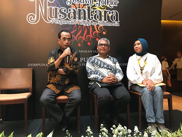 Koordinator Presidium HIMPUNI Budi Karya Sumadi berharap Festival Folklor Nusantara (FFN) jadi ajang bagi mahasiswa untuk mengekspresikan rasa cinta pada Tanah Air. Foto : Istimewa