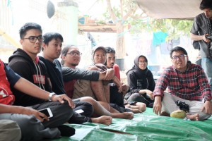 KKN Peduli Bencana UGM-KAGAMA Benahi Infrastruktur di Lombok.(Foto: Dok. Humas UGM)