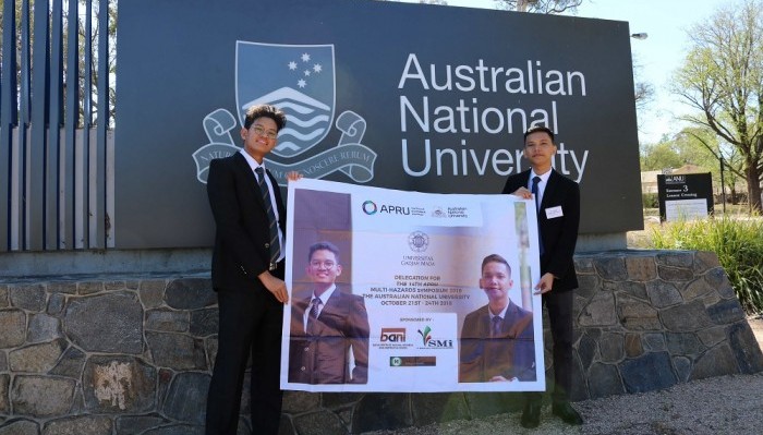 Mahasiswa UGM Ikuti Konferensi Internasional Kebencanaan di Australia.(Foto: Humas UGM)