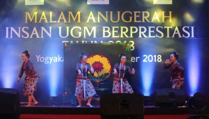 Nuansa Baru Malam Anugerah Insan UGM Berprestasi 2018.(Foto: Maulana)