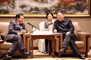 Duta Besar RI berdialog dengan Wakil Wali Kota Chengdu, Bapak Liu Jiedong.(Foto: KBRI Beijing)