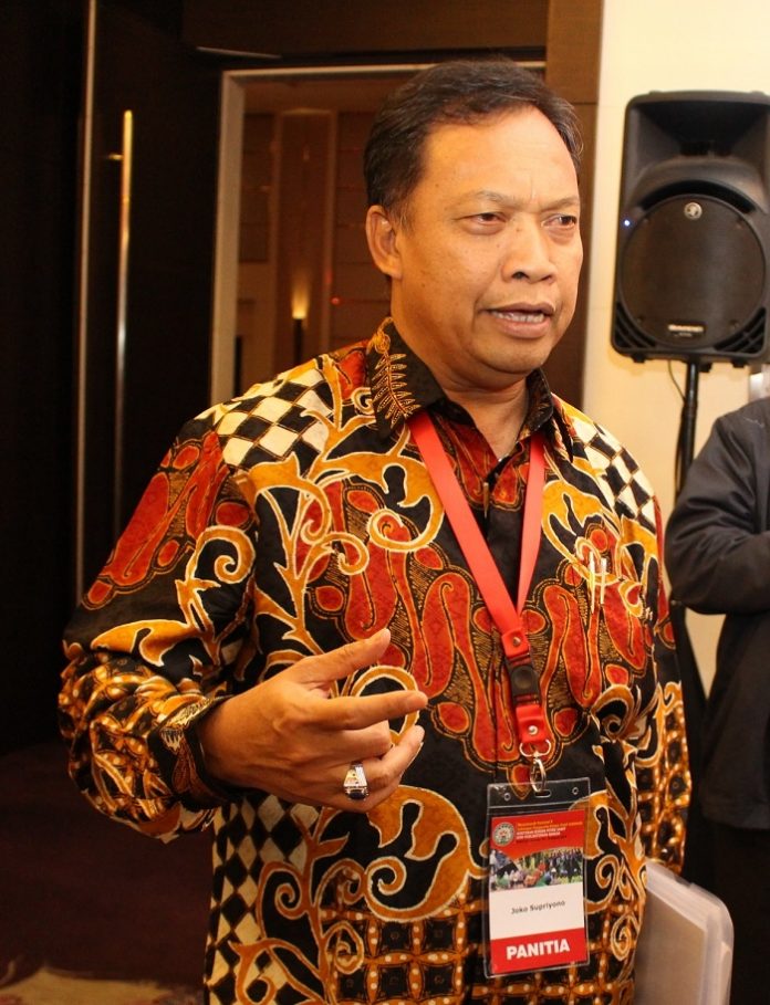 Ketua Umum Gabungan Pengusaha Kelapa Sawit Indonesia (Gapki) Joko Supriyono menyebutkan, Indonesia merupakan produsen terbesar kelapa sawit di dunia, tapi sejak tahun 2016, Indonesia juga menjadi negara konsumen kelapa sawit terbesar di dunia. Foto : Josep/KAGAMA