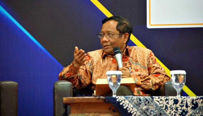Indonesia Emas 2045, kata Mahfud, dicanangkan pemerintah tujuannya antara lain agar semua rakyat sejahtera dan tidak ada yang terlantar. Foto: Taufiq
