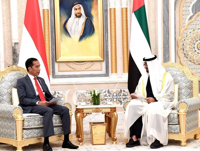 Presiden Jokowi hendak bertemu Putra Mahkota Sheikh Mohamed bin Zayed (MBZ), serta menyampaikan pidato kunci di Abu Dhabi Sustainability Week. Foto: Istimewa