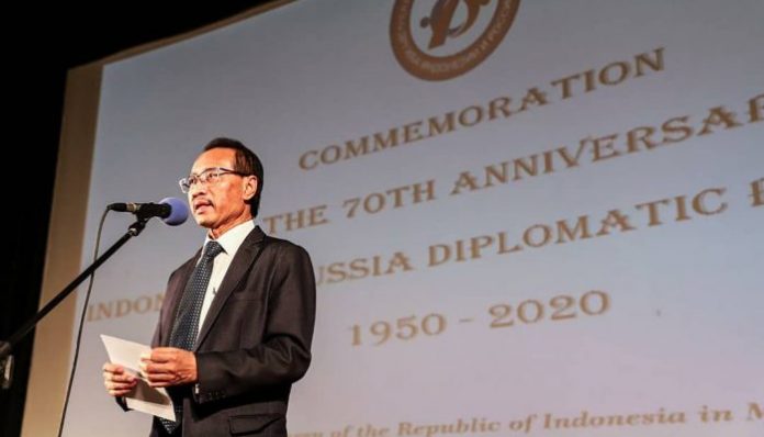 Pemutaran film Indonesia 'Lima' di Moskow mengawali rangkaian kegiatan perayaan 70 tahun hubungan diplomatik antara Indonesia dengan Rusia. Foto: KBRI Moskow