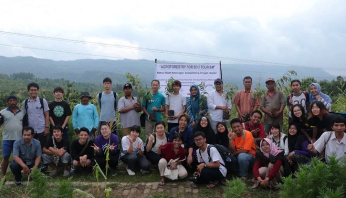 Fakultas Teknologi Pertanian UGM melakukan pengembangan kawasan Agroforestry di  Kebun Buah Nawungan, Selopamioro, Imogiri, Bantul. Foto: Ist