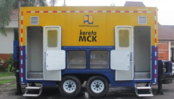 Kereta MCK ini nantinya akan diterapkan di daerah-daerah, yang belum memiliki fasilitas sanitasi secara layak. Foto: Kementerian PUPR