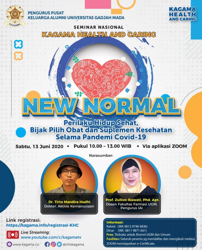 PP KAGAMA akan mengadakan Seminar Nasional tentang New Normal pada Sabtu (13/6/2020). Aktivis kemanusiaan, dr. Tirta Mandira Hudhi, menjadi salah satu narasumber. Foto: Ist