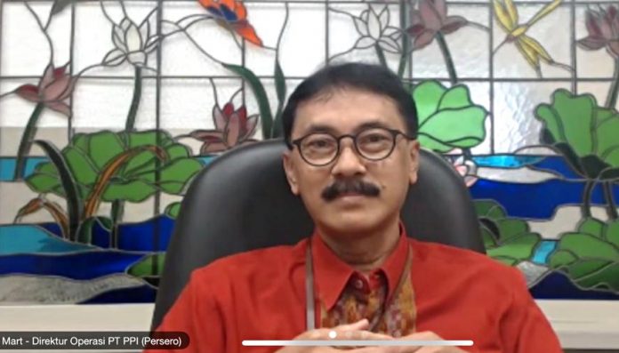 Direktur Operasi PT Perusahaan Perdagangan Indonesia (Persero), Anton Mart Irianto, menjadi salah satu narasumber dalam webinar KAGAMA Inkubasi XI. Foto: Ist