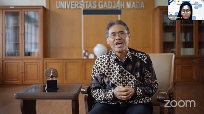 Rektor UGM, Prof. Panut Mulyono, menilai pengembangan konten dan teknik penyampaian materi oleh dosen menjadi kunci dalam membangun ekosistem digital learning. Foto: Ist