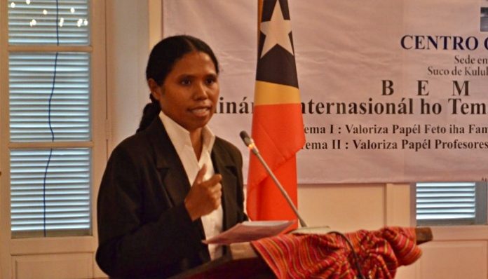 Kesempatan berkuliah di Magister Hubungan Internasional UGM memberi bekal bagi Natalia de Vasconcelos untuk membangun pendidikan di kampung halamannya, Timor-Leste. Foto: Dok Pri