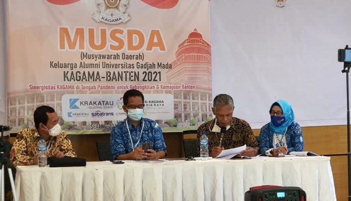Pengda Kagama Banten menggelar Musyawarah Daerah (Musda) pada Sabtu (20/3/2021) di Kota Serang. Foto: Kagama Banten