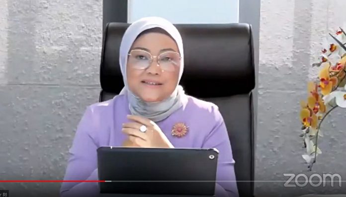 Menteri Ketenagakerjaan RI Ida Fauziyah mengapresiasi portal kagamakarir.id. Foto: Ist