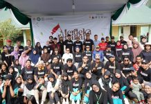 Keluarga Alumni UGM Fakultas Kehutanan Daerah Kalimantan Barat (KAGAMAHUT KALBAR) menyelenggarakan “Gerakan Merdeka Menanam” yang bekerja sama dengan SMPN 29 Pontianak. Foto: KAGAMAHUT Kalbar